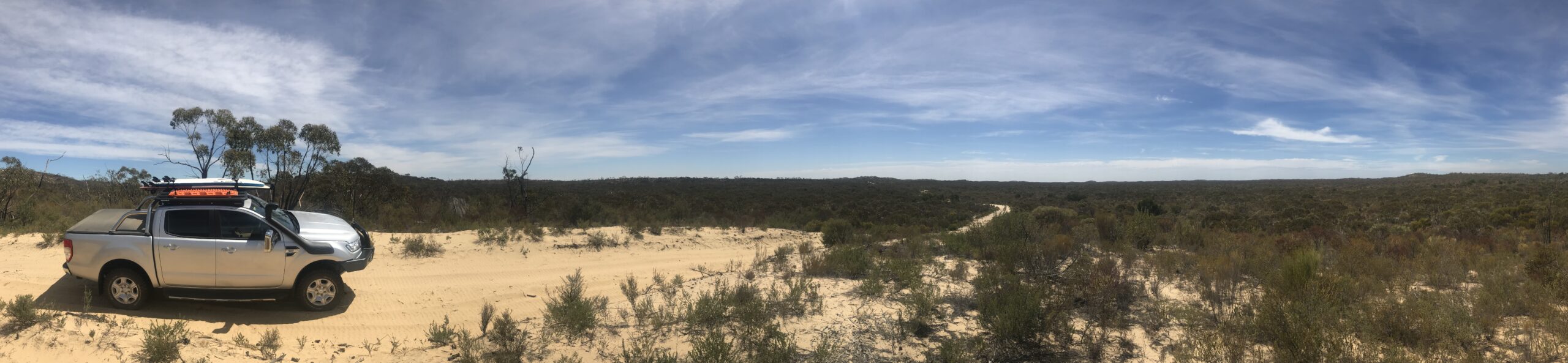 Top of a dune on Cactus Bore Track, Big Desert National Park