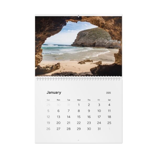 Nature-Inspired 2025 Wall Calendar - Monthly Scenic Views - Image 2